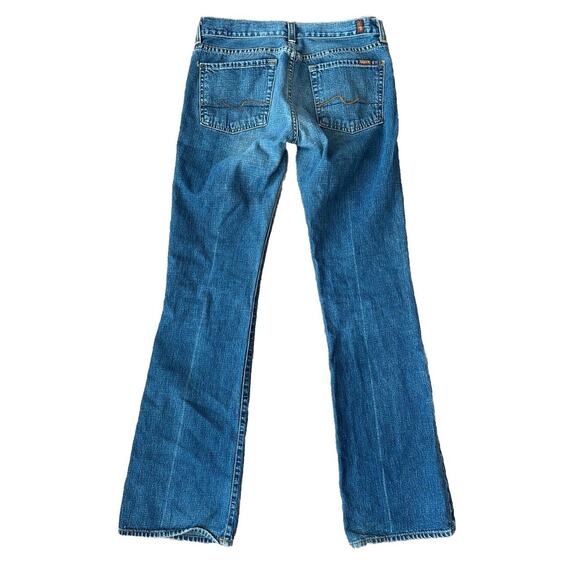 Seven For All Mankind Bootcut Flared Vintage Wash Jeans Sz 27 - Picture 2 of 9